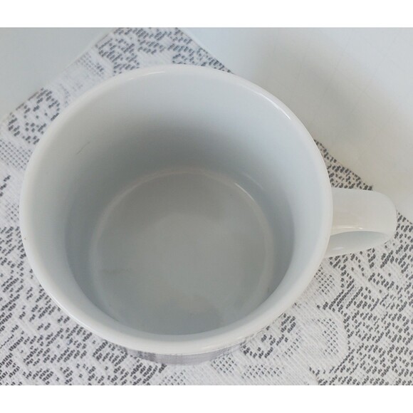 Elvis Presley Coffee Mug Tea Cup Holographic Silhouette Silver White 3.25" - Picture 6 of 10